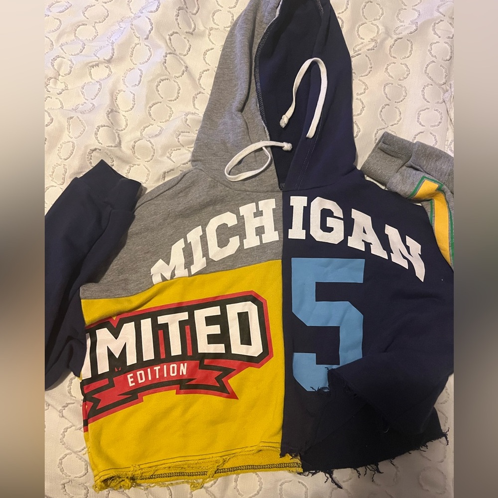 Crop top sweatshirt (Michigan) size M